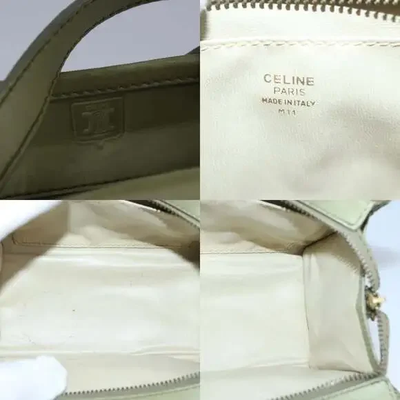 CELINE Hand Bag Leather Khaki - Picture 11 of 12